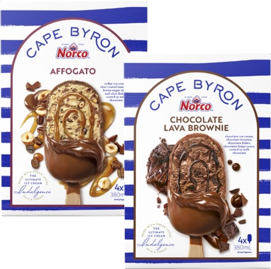 Cape Byron Ice Cream 4 Pack 378mL