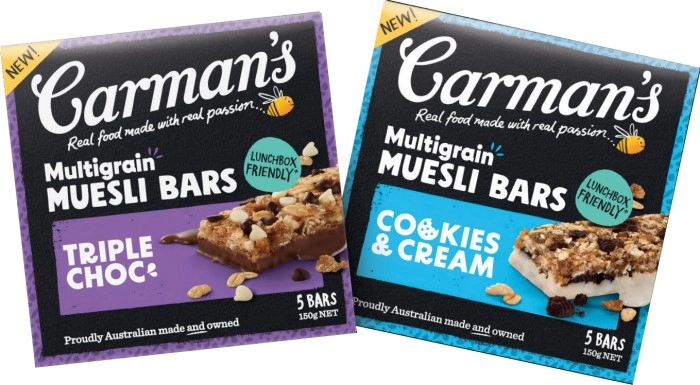 Carman's Multigrain Muesli Bars 5 Pack 150g