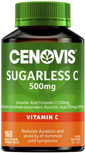 Cenovis Sugarless C 500mg Tablets 160 Pack^