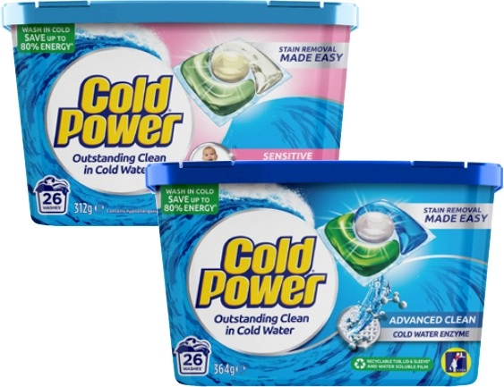 Cold Power Laundry Capsules 26 Pack