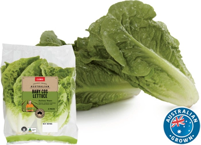 Coles Australian Baby Cos Lettuce 2 Pack