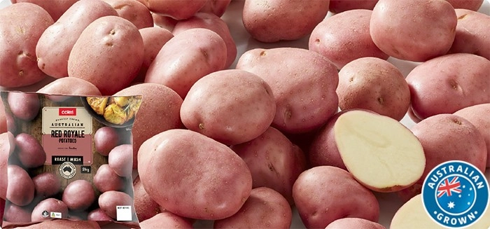 Coles Australian Red Royale Potatoes 2kg Bag