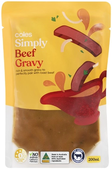 Coles Simply Beef Gravy 200mL