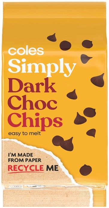 Coles Simply Compound Chocolate Chips 250g