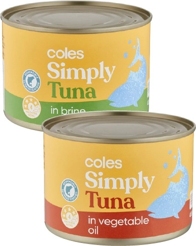 Coles Simply Tuna 425g