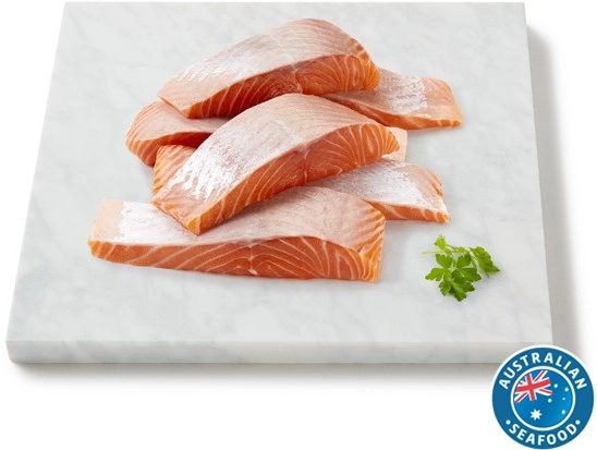 Coles Tasmanian Fresh Salmon Portions Skin Off