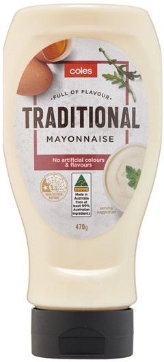 Coles Traditional Mayonnaise 470g