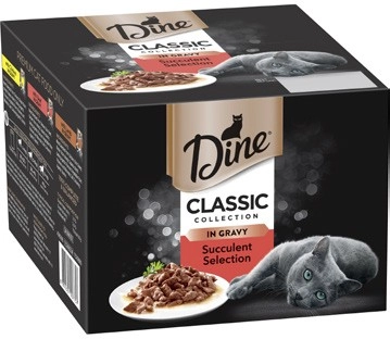 Dine Classic Collections Cat Food Pouch 24x85g