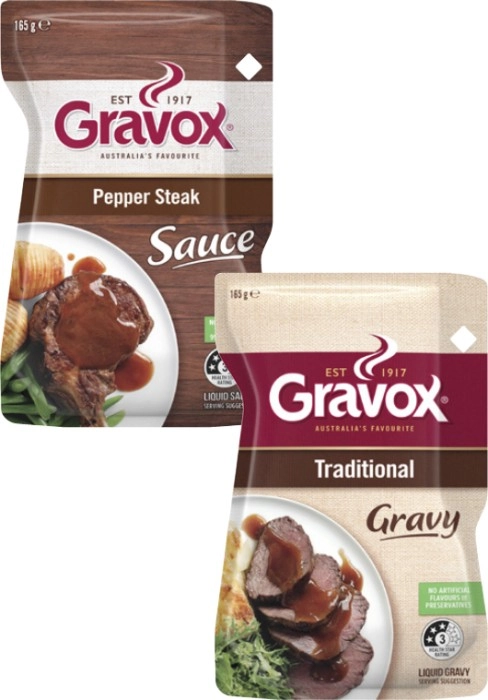 Gravox Liquid Gravy or Finishing Sauce 165g