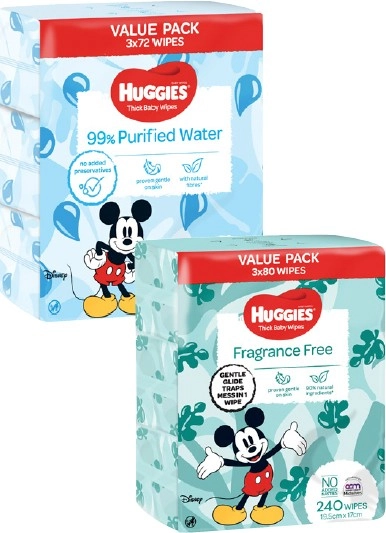 Huggies Baby Wipes 216 Pack-240 Pack