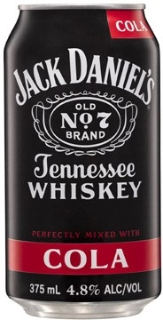 Jack Daniels & Cola Cans 6x375mL