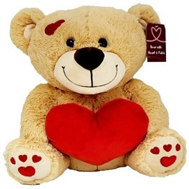 Large Bear with Heart & Patch