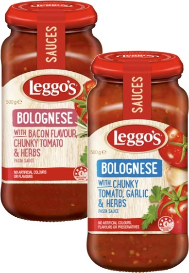 Leggo's Chunky Pasta Sauce 490g-500g