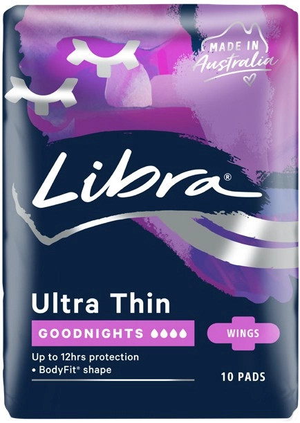 Libra Goodnight Ultra Thin Pads 10 Pack