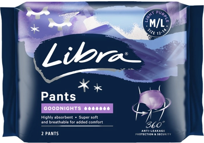 Libra Night Pants Large 2 Pack