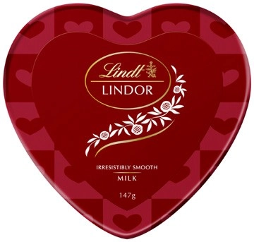 Lindt Lindor Chocolate Heart Tin 147g