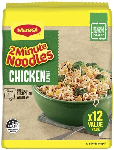 Maggi 2 Minute Noodles 12 Pack 828g-888g