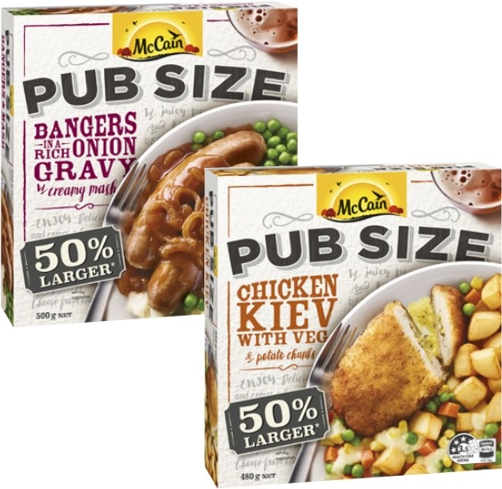 McCain Pub Size Meal 480g-500g