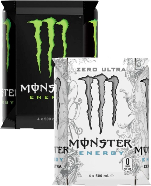 Monster Energy Drink 4x500mL