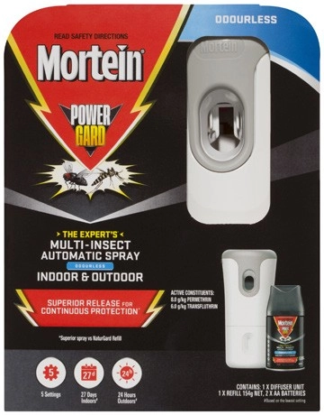 Mortein PowerGard Multi-Insect Indoor & Outdoor Automatic Spray 1 Pack