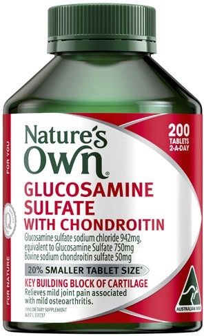 Nature's Own Glucosamine Sulfate with Chondroitin Tablets 200 Pack^