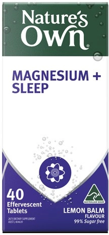 Nature's Own Magnesium + Sleep Effervescent Tablets 40 Pack^