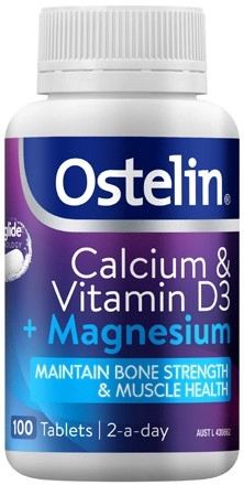 Ostelin Calcium & Vitamin D3 + Magnesium Tablets 100 Pack^