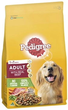 Pedigree Dry Dog Food 2.5kg-3kg