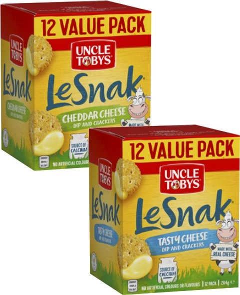 Uncle Tobys Le Snak Value Pack 264g