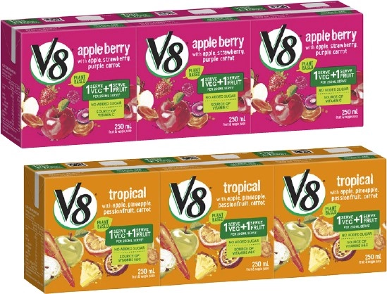 V8 Multipack Juice 3x250mL