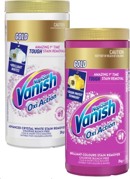 Vanish NapiSan Oxi Action Gold Multi Power Laundry Booster Powder 2kg