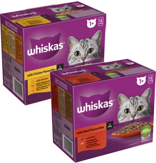 Whiskas Favourites Cat Food 12x85g