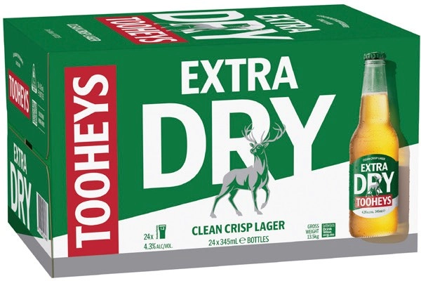 Tooheys Extra Dry 24 Pack