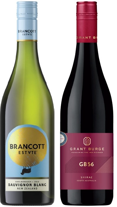 Brancott Estate Marlborough Sauvignon Blanc or Grant Burge GB 750mL Varieties