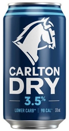 Carlton Dry 3.5% 30 Can Block