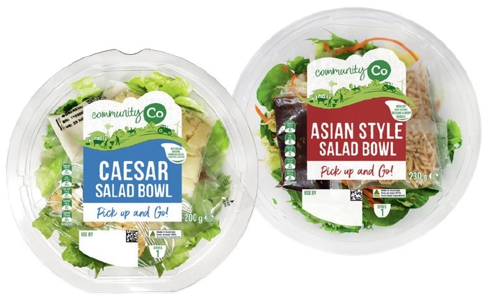 Community Co Caesar Salad Bowl 200g or Asian Style Salad Bowl 230g