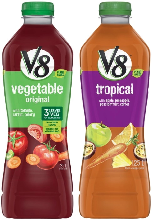 V8 Fruit & Vegetable Juice 1.25 Litre Selected Varieties