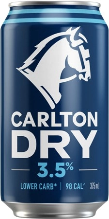 Carlton Dry 3.5% 30 Can Block