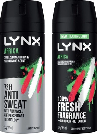 Lynx Deodorant Body Spray or Antiperspirant 165mL Selected Varieties