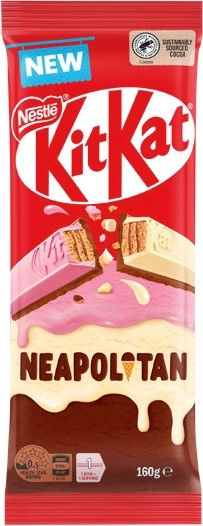 Nestlé Kit Kat Neapolitan Chocolate Block 160g