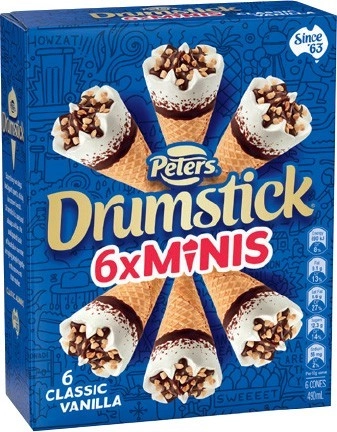 Peters Drumstick 4 Pack or Minis 6 Pack Selected Varieties