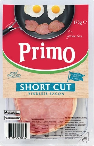 Primo Wood Smoked Short Cut Rindless Bacon 175g