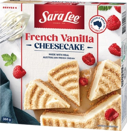 Sara Lee Cheesecake 360-410g, Chocolate Cake 350g or Carrot Cake 400g Selected Varieties