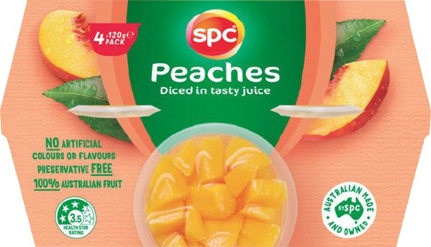 SPC Diced Fruits In Juice, Puree, Syrup or Jelly 4 Pack Selected Varieties