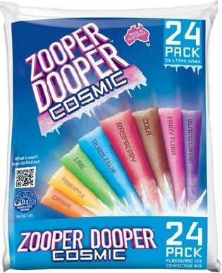 Zooper Dooper Ice Tubes 24x70mL Selected Varieties