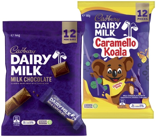 Cadbury Share Pack 120-180g Selected Varieties