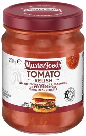 MasterFoods Relish or Chutney 250-260g Selected Varieties