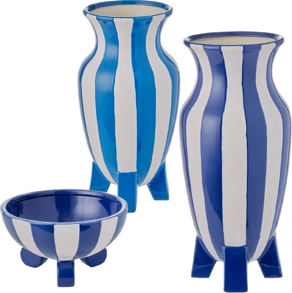 Amalfi Striped Vases