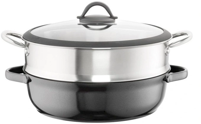 The Cooks Collective Saute Pan with Steamer 28cm