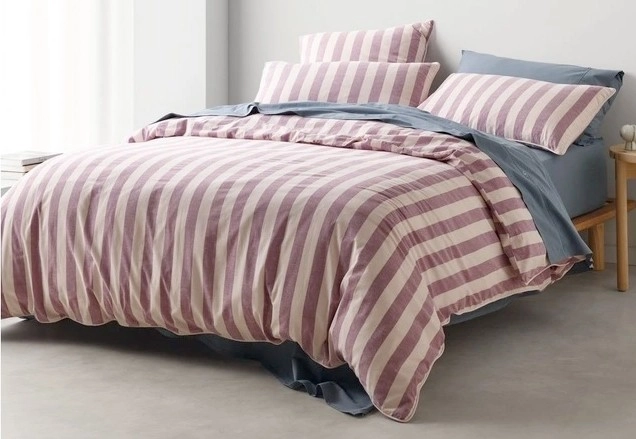 Vue Rowan Yarn Dyed Stonewashed Cotton Quilt Cover Set^